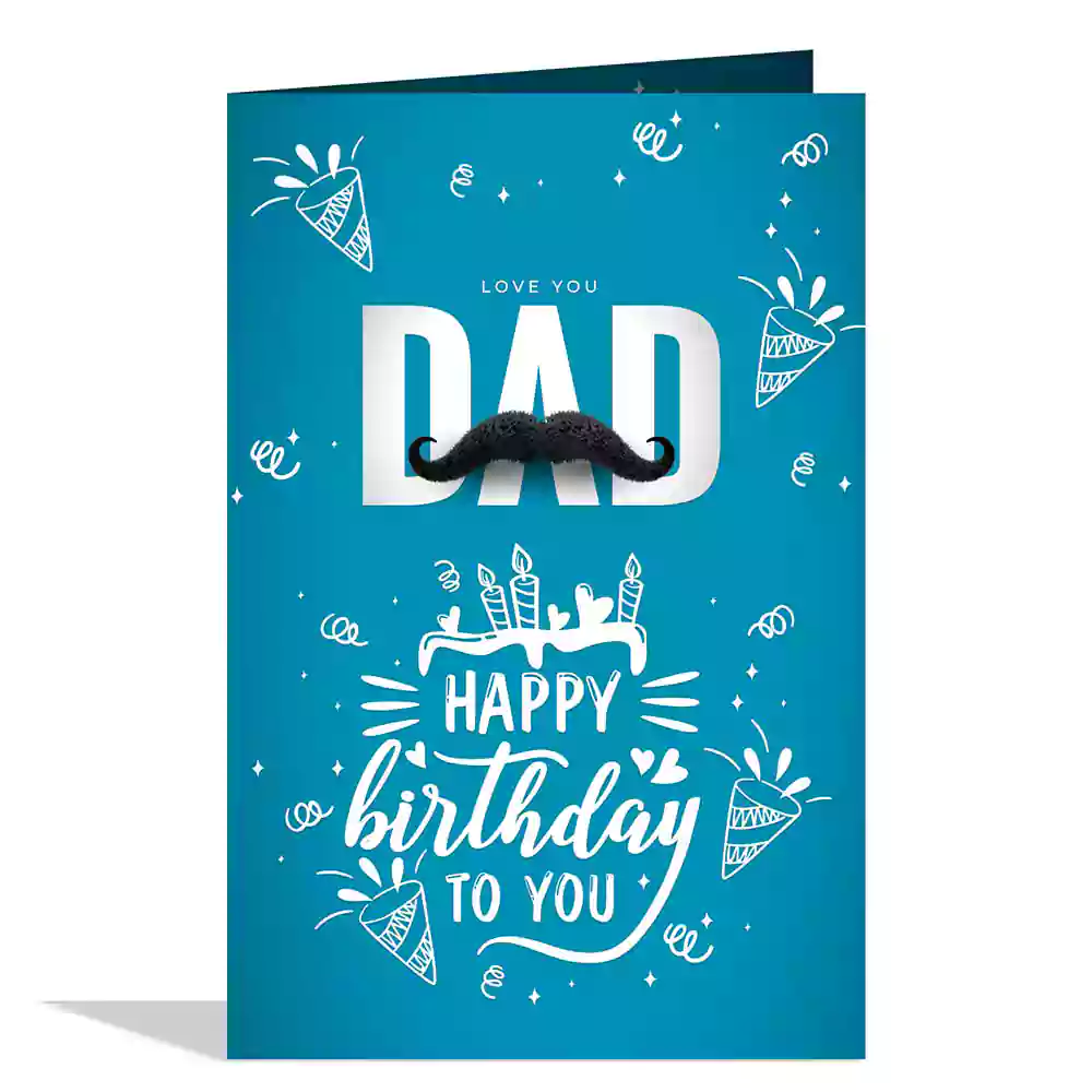 Greeting Card Happy Birthday Dad Daddy Father papa paa grandfather